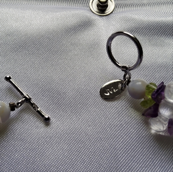 Ross-Simons Crazy Lace Agate Chalcedony Necklace Earring Set - Picture 6 of 15